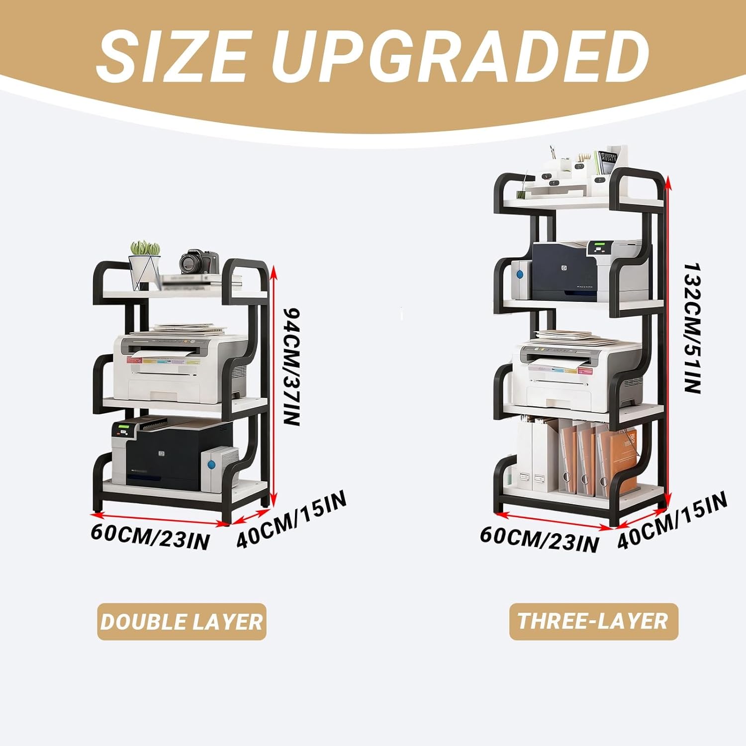 ZUGIATP Audio-Video Media Stand Audio-Video Tower Stereo Audio Rack Stand AV Stereo Cabinet Suitable for KTV Bar Game Room Living Room(E