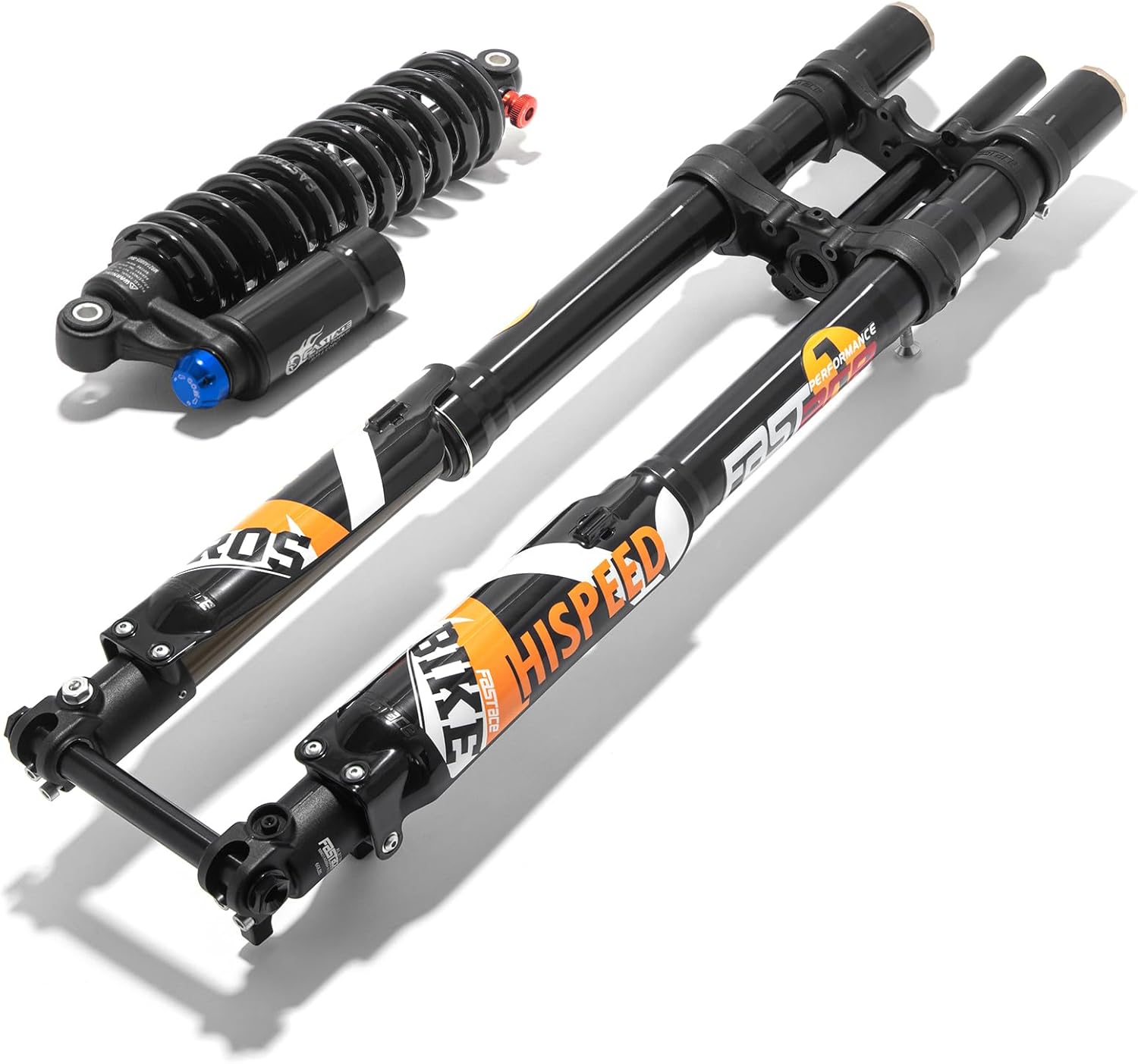 TOFR Front Fork Suspension with Rear Shock Absorber Suspension for Surron Light Bee LB, Segway X160 X260, Talaria Sting MX3 / R MX4 / Talaria XXX