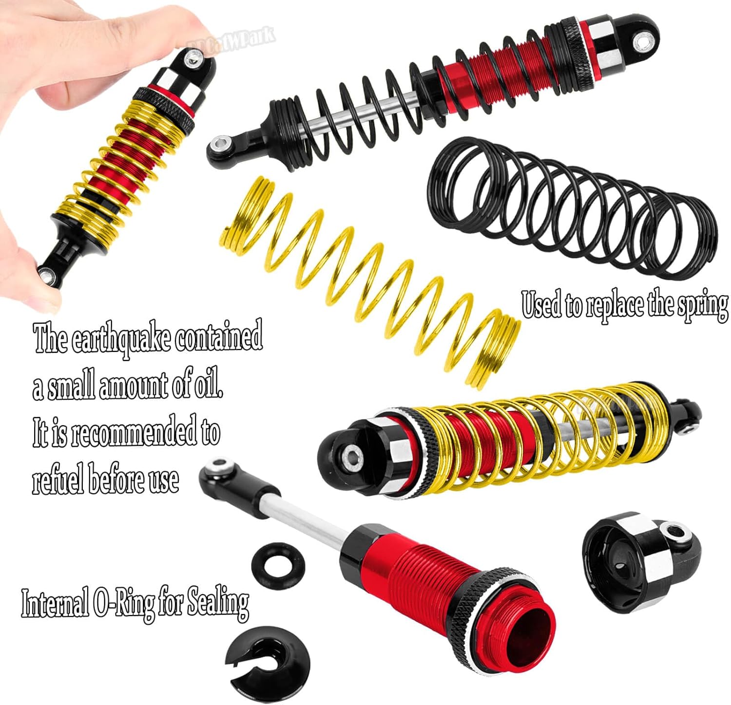 RC Upgrades Part for 1/10 Granite/Senton 3S & Mega550,Shock,Links,A-Arm,Caster Block,Steering Blocks,Stub Axle Carriers,Gearbox,Covers,Center Driveshaft,CVD Axles,Support,Spline,Steering,57TGear,Red