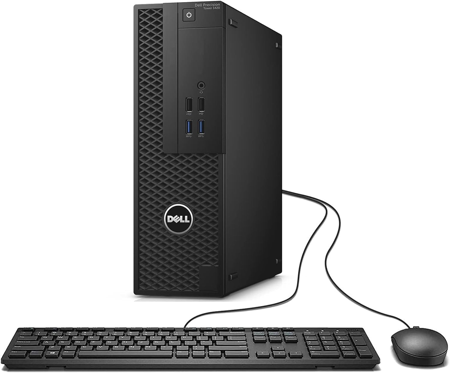Dell Precision Tower 3420 SFF Desktop Computer, Intel Core i5-6500 3.2GHz, 16GB RAM, 512GB Solid State Drive, WiFi, BT, 4K Support, Keyboard & Mouse, Windows 11 Pro 64bit, (Renewed)