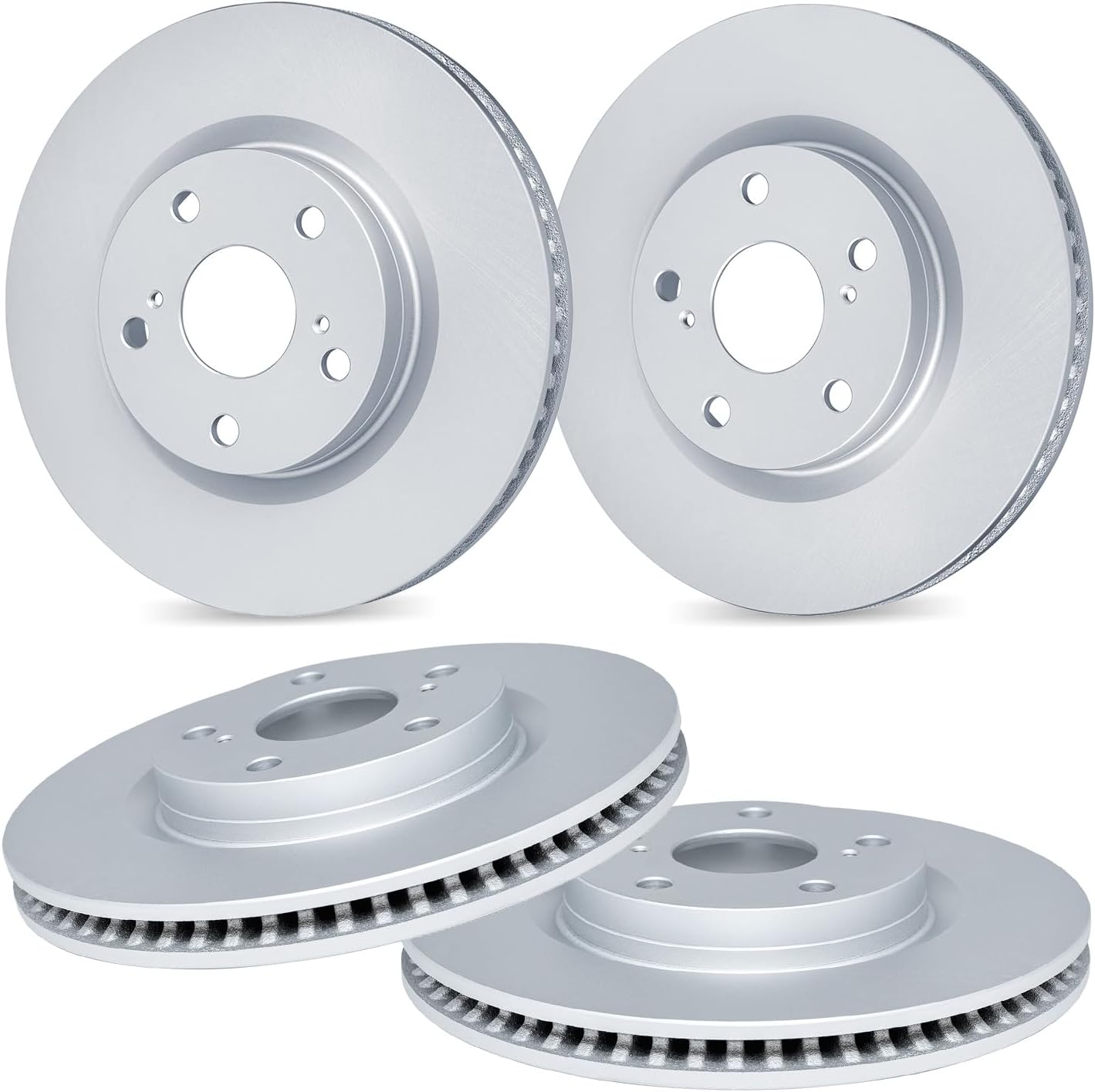 R1 Concepts Front and Rear Brake Rotors For 2020-2024 Tesla Y| Blank Disc Brake Rotors| Brakes and Rotors