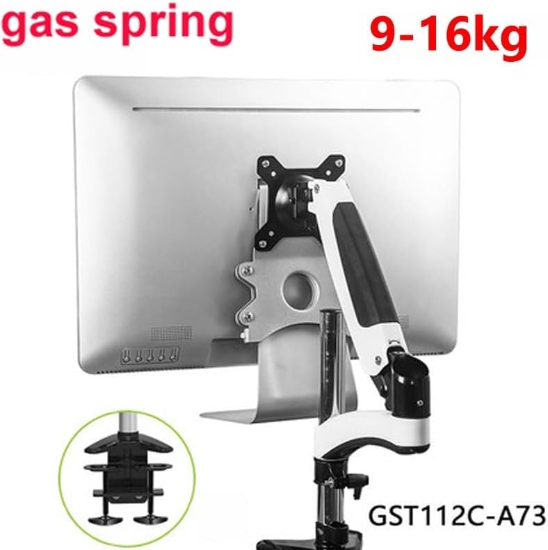 DL-GST112-A73 21.5-inch Grommet Clamp Base Monitor Desktop Stand Gas Spring Full Motion Desktop Stand 9-16kg Suitable for Heavy Screens