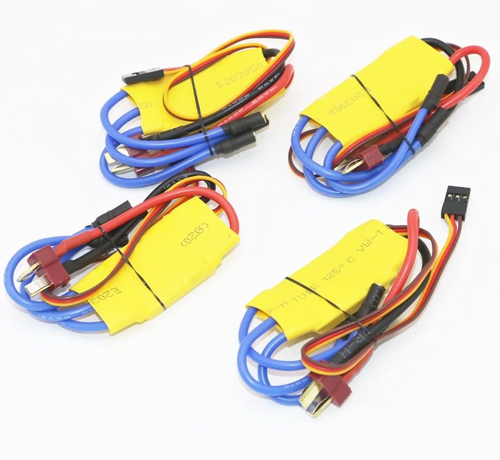 brushless Motor and escBrushless Motor,4Pcs 30A XXD Brushless Speed Controller RC ESC + Multi Servo Tester 3CH ESC 4.8-6V CCPM Master Checker for F450 Multicopter