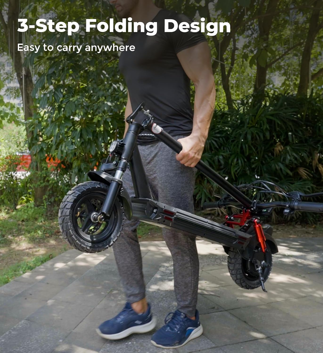 Adult Electric Scooter, 350W/800W/1000W/1200W Motor, 18MPH/28MPH Top Speed E-Scooter up to 21/28/37 Miles Range, 8.5” /10