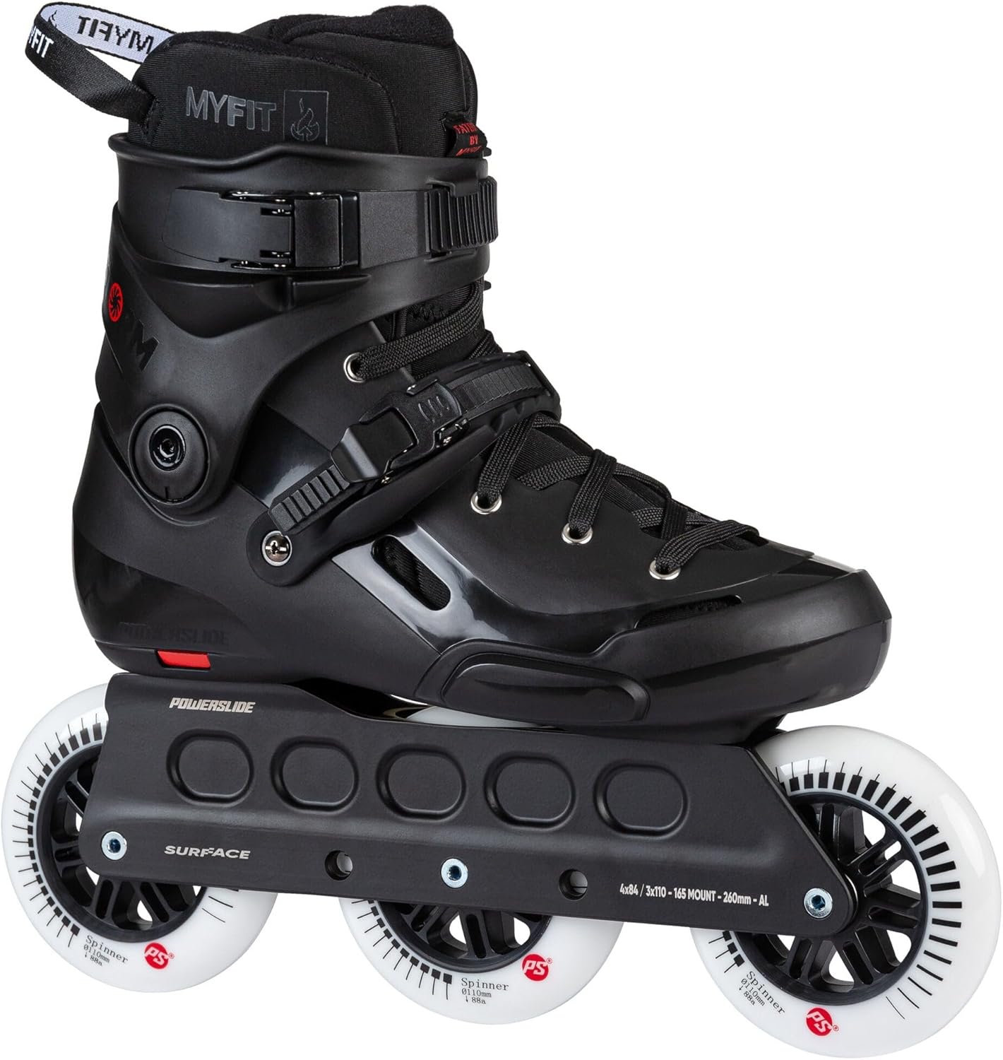 Powerslide PS Storm 110 Skates Black 10.0 - 10.5 (43-44)