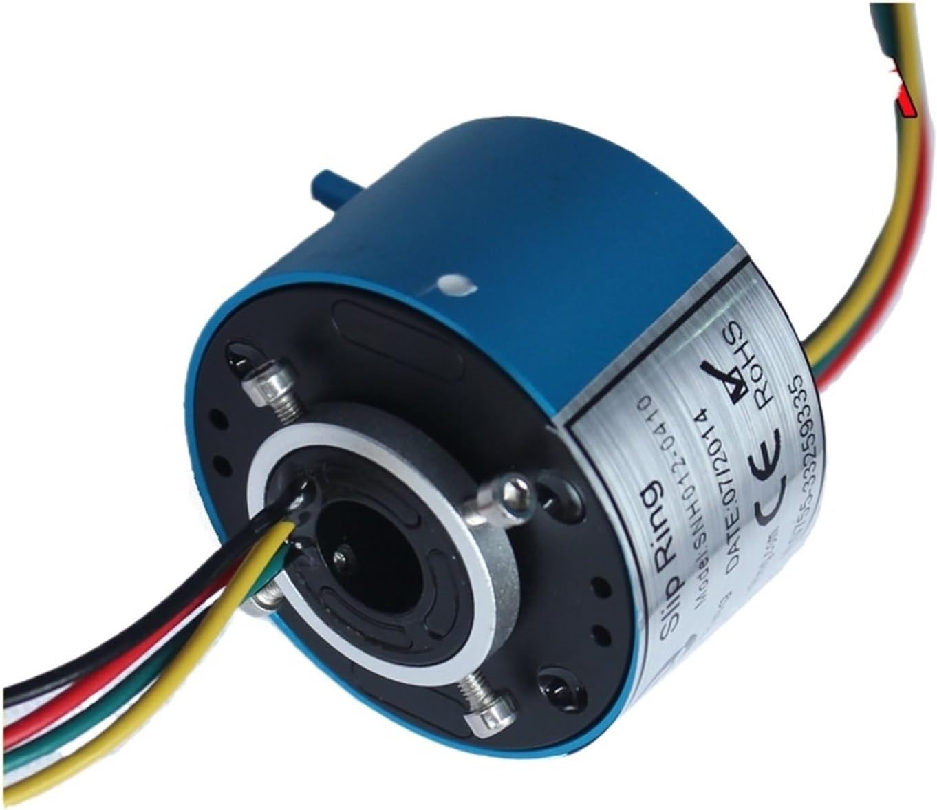 Through bore Slip Ring 12.7mm with 4 Circuits/Wires Contact 10A