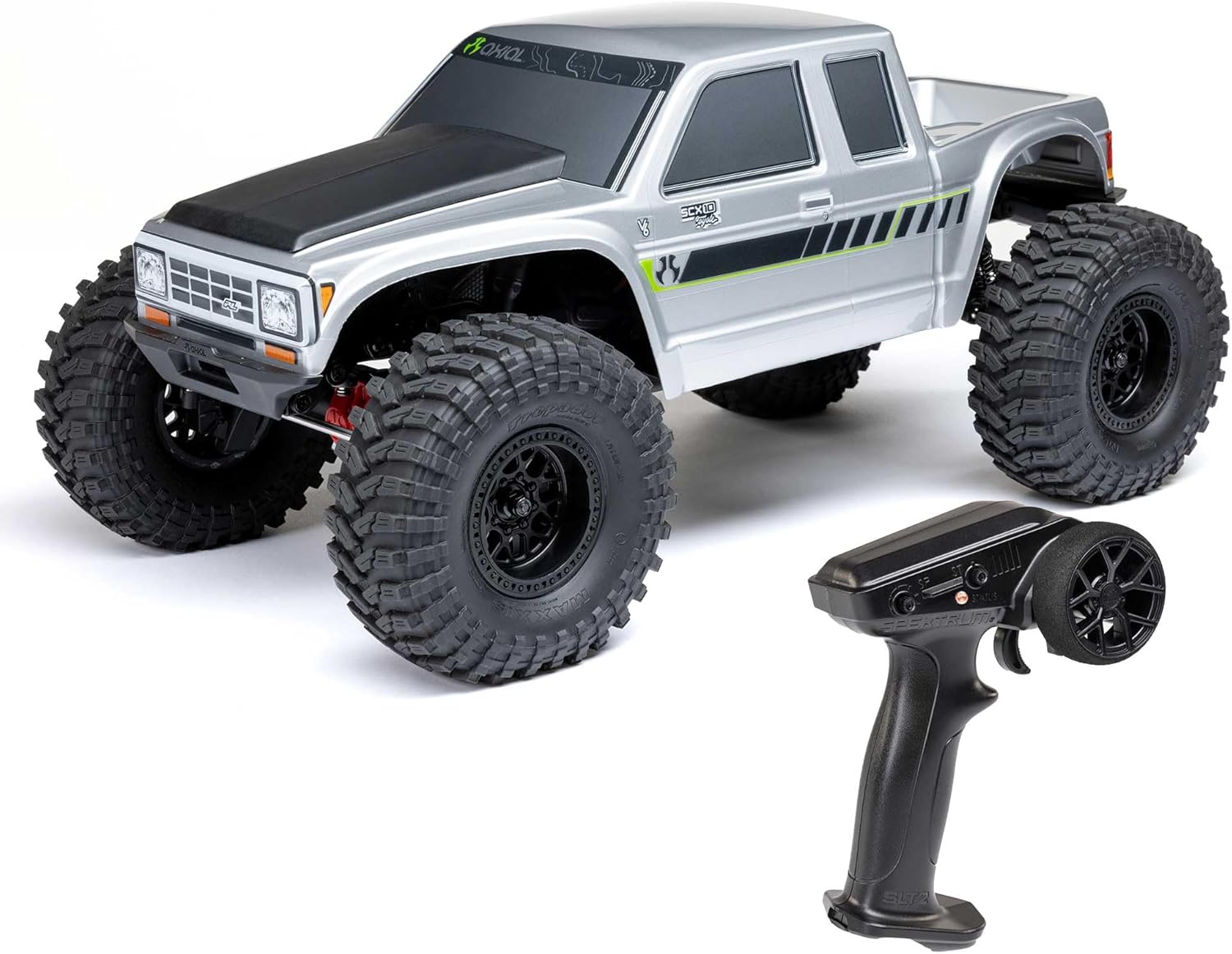 Axial RC Truck 1/10 SCX10 III Coyote 4X4 RTR (Battery and Charger Not Included) Brushed Rock Crawler, Silver, AXI-2036T1