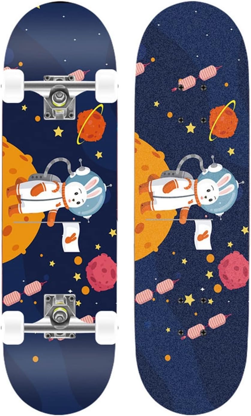 31 Inch Pro Skateboard Complete 7 Layers of Maple Skateboards for Girls Boys Teens Adults Skateboards for Kids Ages 6-12