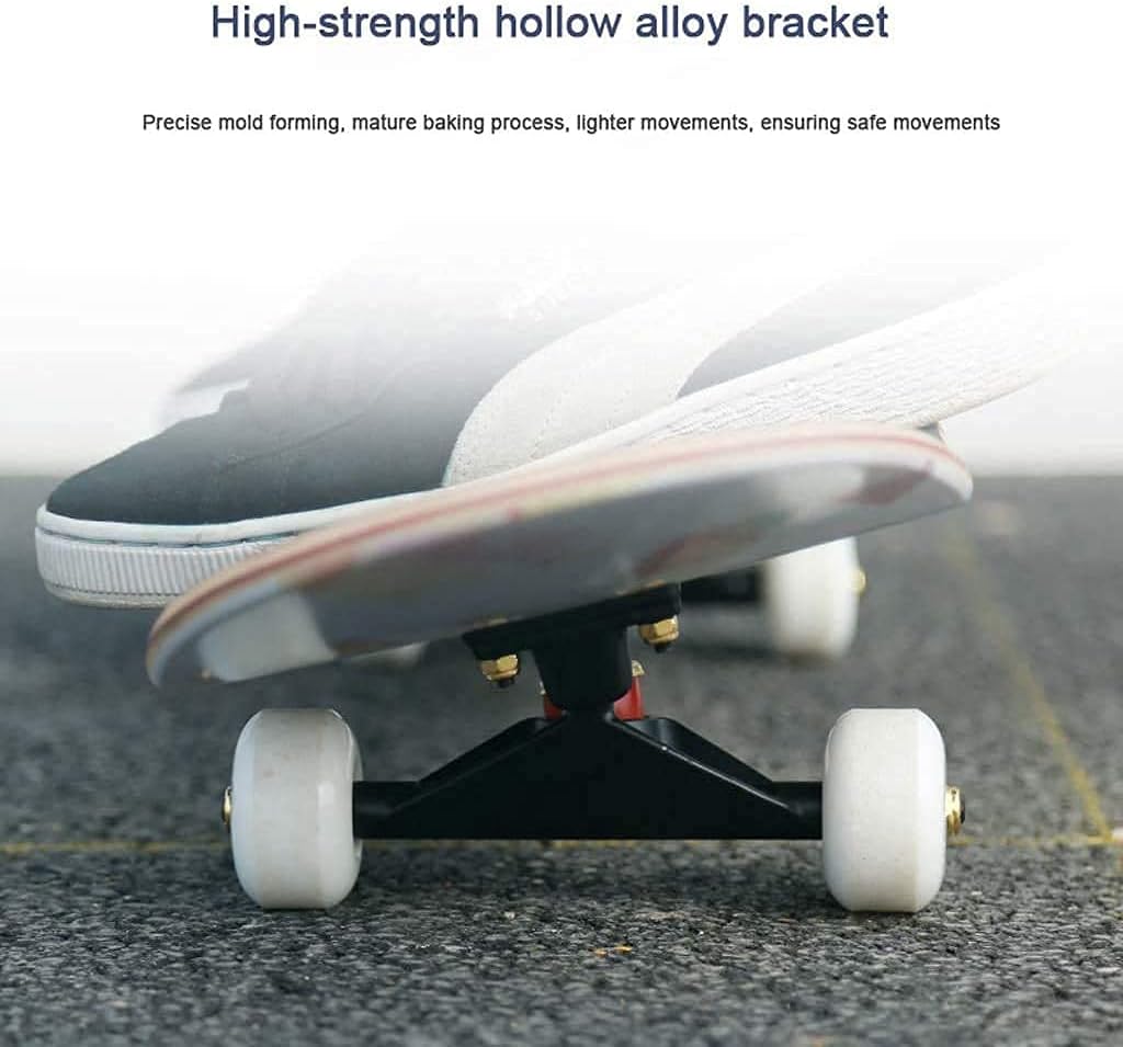 Four-Wheel Skateboard 31-inch Skateboard Standard Maple Skateboard Boys and Girls Brush Street Dance Board Suitable for Adults and Teenagers