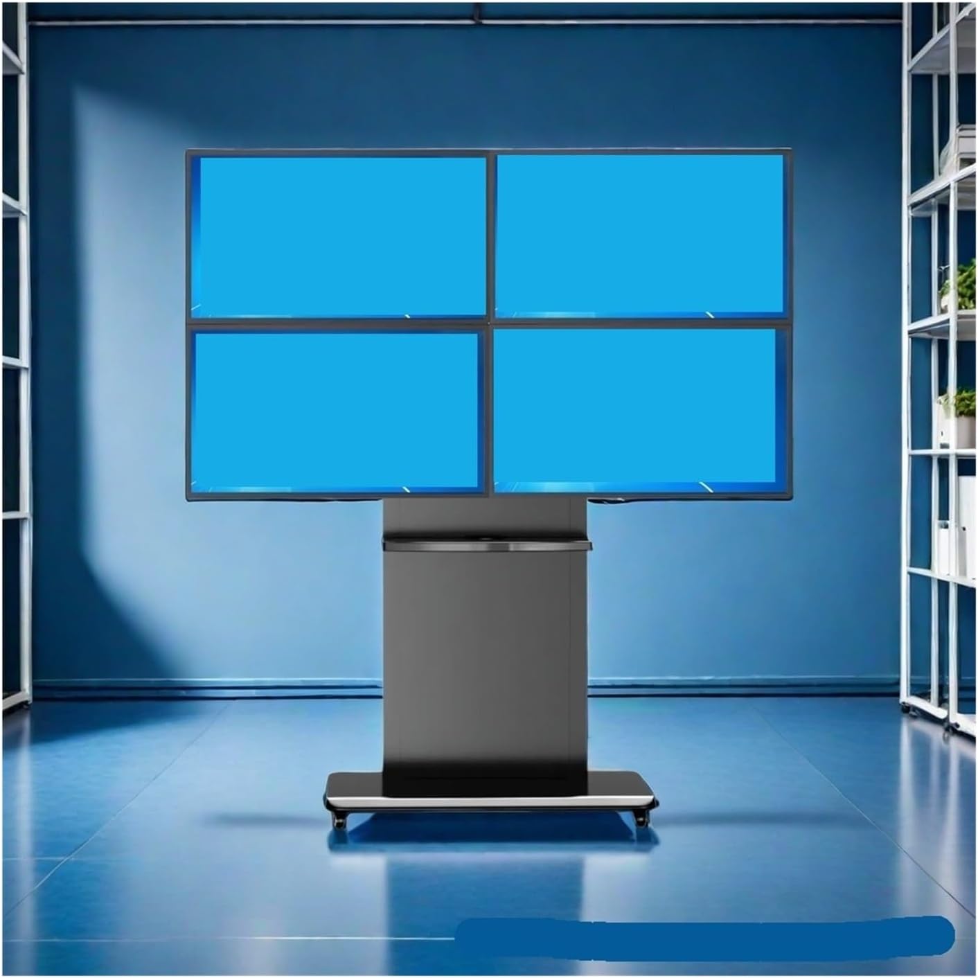 704 Floor Standing Four-Screen Monitor Stand