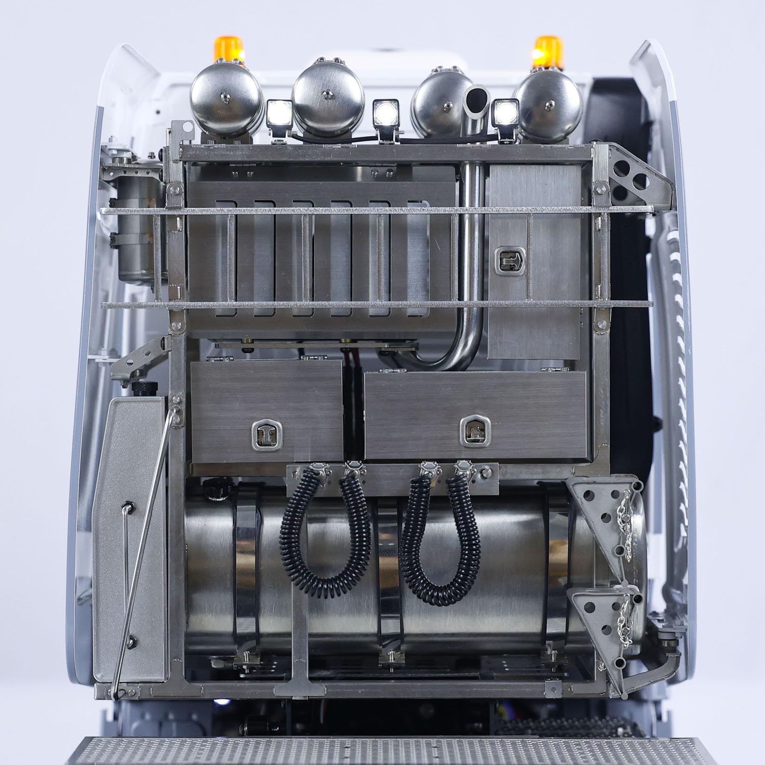 1/14 8X8 RC Tractor Trucks RTR Radio Control Car Model 2-Speed Transmission Smoke Unit Light Sound System Motor Servo ESC Liquid Crystal Display Hobby Grade Model