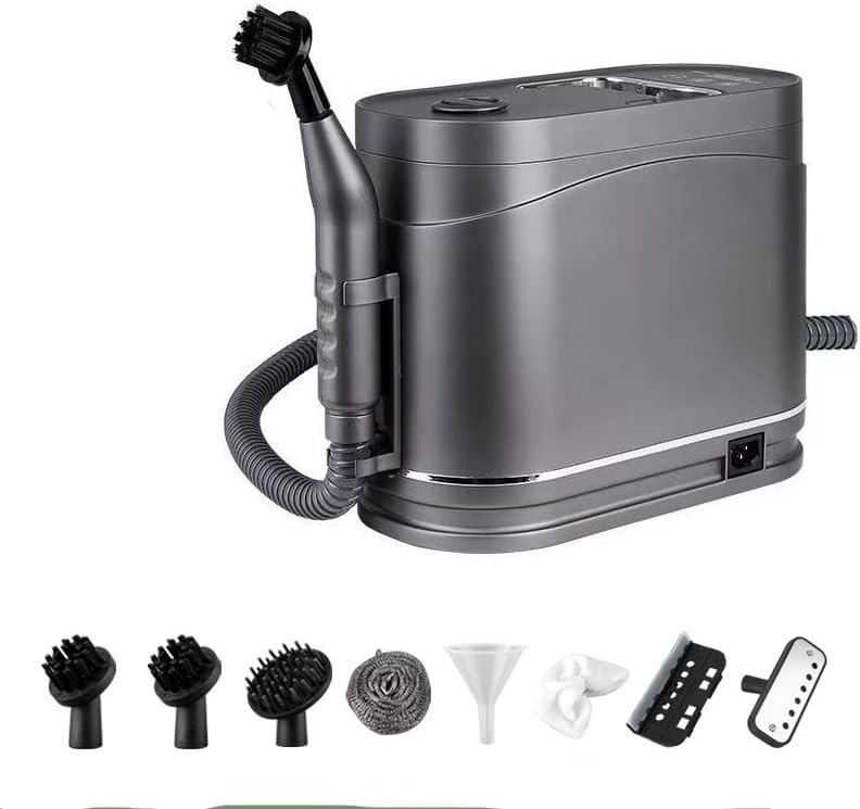Handheld Steam Cleaner High-temperature and High-pressure Steam Cleaning Machine 15+S Instant Heating 1200ML Water Tank with 8 Pcs Accessories for Kitchen, Home, Furniture and Car