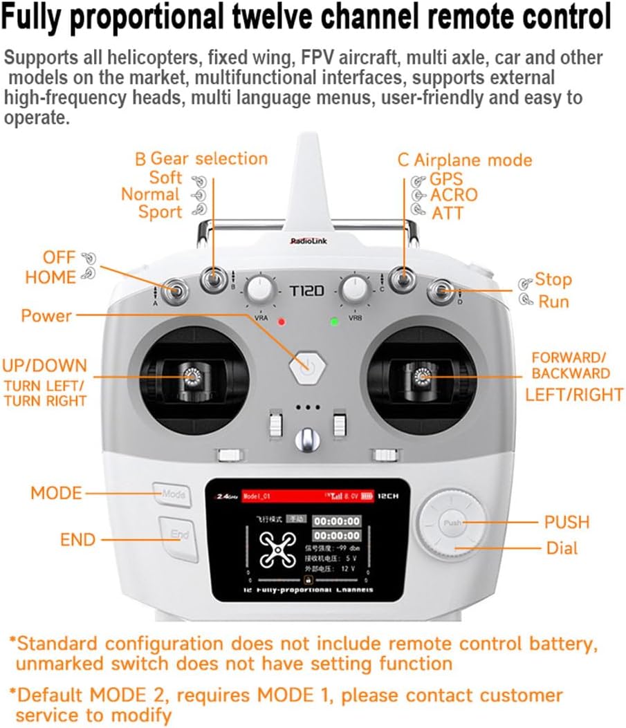 JCZK 300C PRO RC Helicopter, 2.4G 12CH Flybarless RC Helicopter Model with H2pro Smart Flight Control and GPS Positioning, LED Navigation Lights, RTF Version, Red