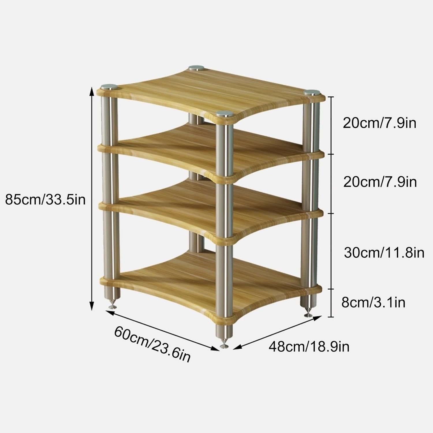 WNYAILLL Modern Audio Video Media Stand