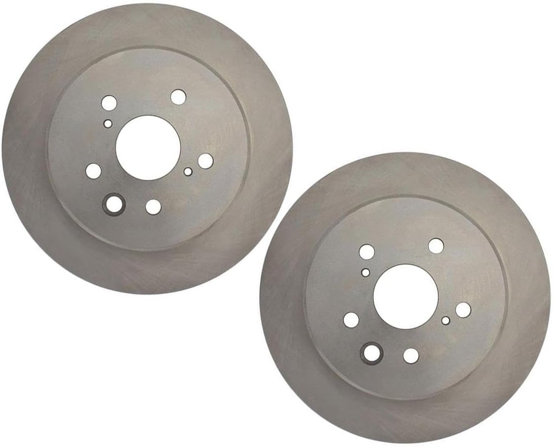 Rear Disc Brake Rotors Set of 2 fits Lexus GS200t 2.0L 2016 2017, fits GS300 2.0L 2018 2019, fits RC Turbo 2.0L 2017, fits IS200t 2.0L 2016, fits RC200t 2.0L 2016