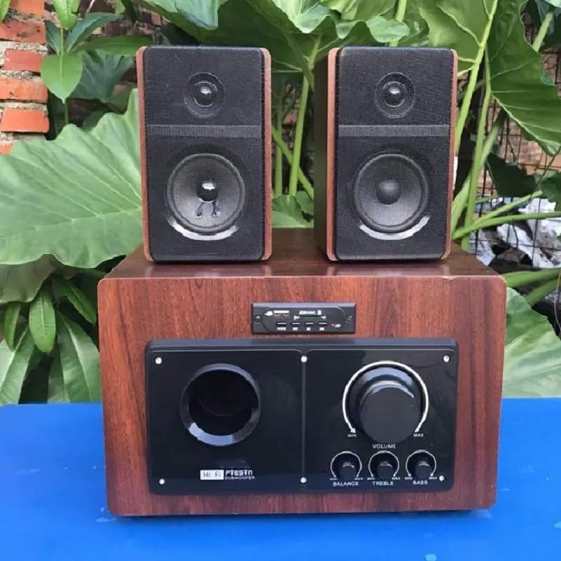 Speaker with Powerful Subwoofer and Remote Control for Home TV Mobile Phone and KTV