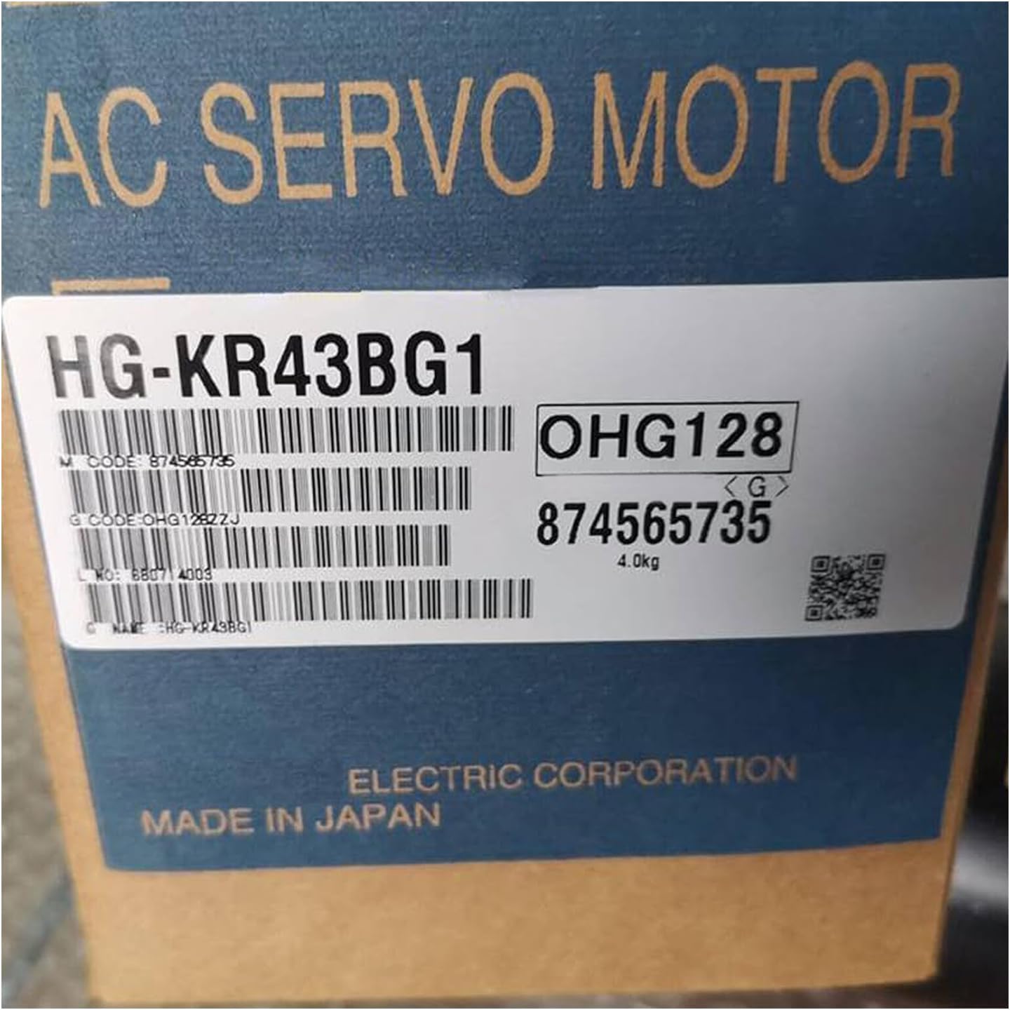 Expedited HG-KR43BG1 1/20 Servo Motor HGKR43BG1 1/20 Sealed in Box 1 Year Warranty HG-KR43BG1 1/20 Ship Now