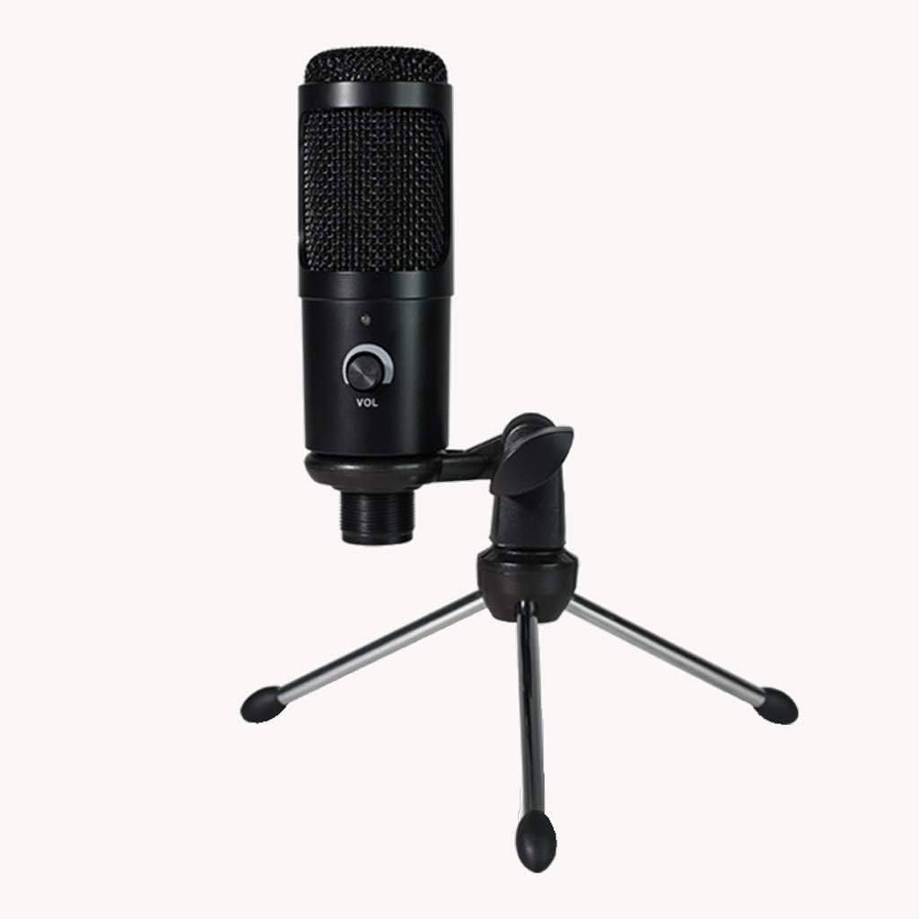 USB Condenser Microphone for Computer Microphone for Gaming Recording Mic with Stand Shock Mount