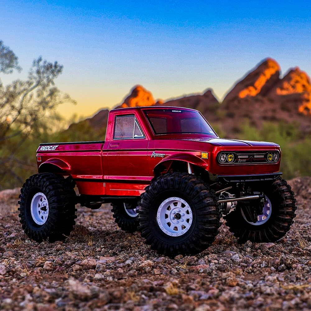 Redcat Ascent 1/10 Scale Low Center of Gravity (LCG) Performance Rock Crawler - Red