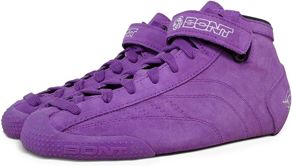 Bont Skates - Prostar Purple Suede Professional Roller Skates with Glow Light Up Led Wheels - Indoor and Outdoor - Roller Skates for Women - Girls - Ladies rollerskates