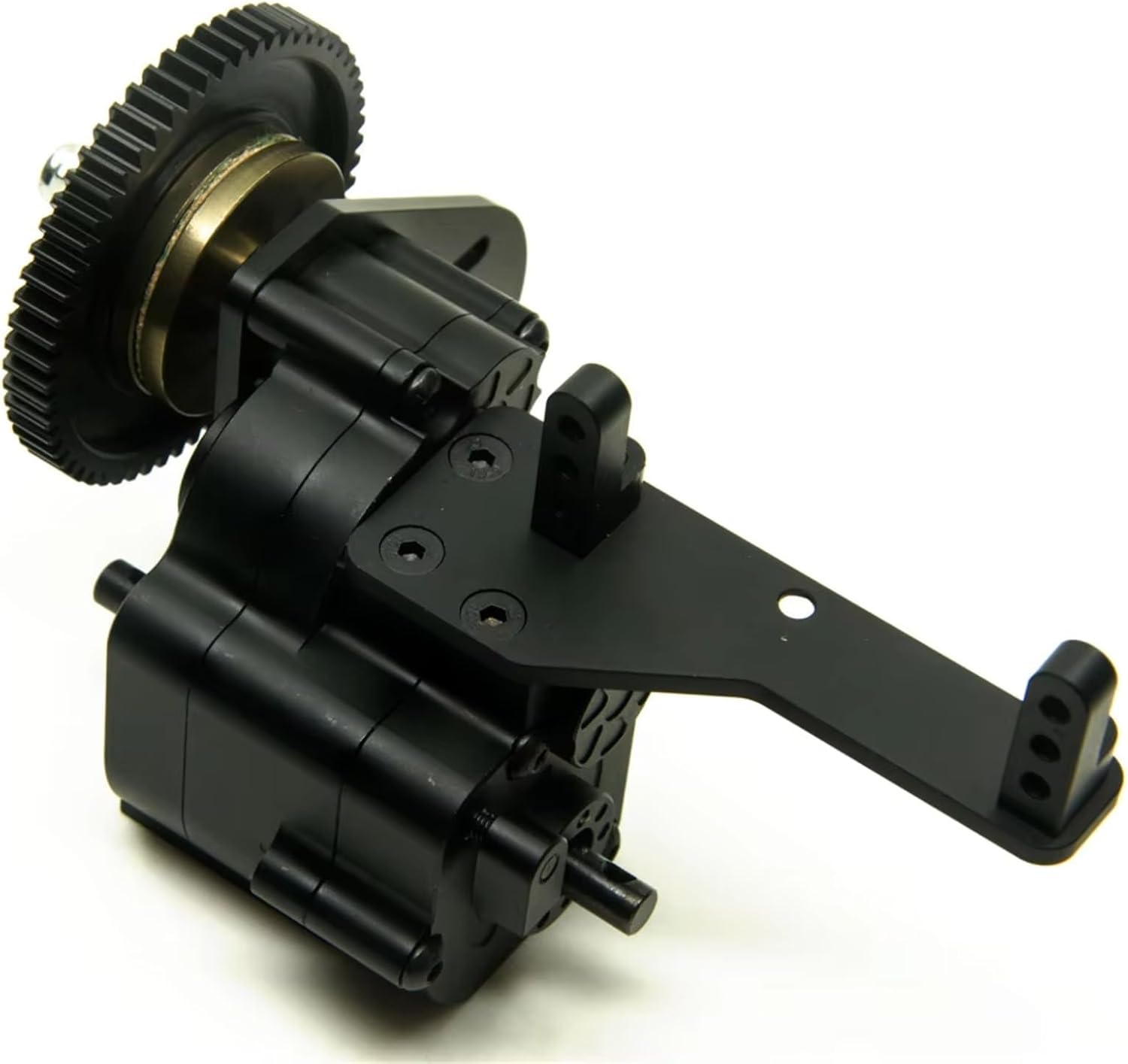 RC Gearboxes For AXIAL For SCX10 1/10 Metal Alloy 2 Speed Gearbox Transmission Gear Box RC Crawler Model Car Upgrade Parts(Gearbox)