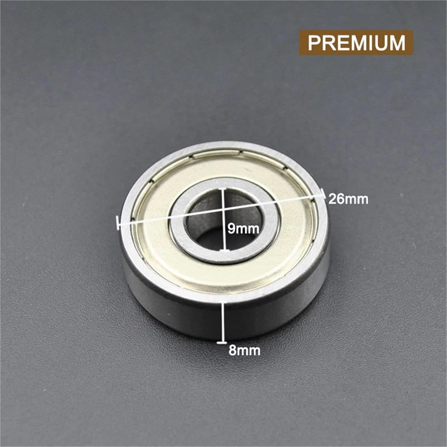 10-100pcs 608 606 607 609 625 626 627 628 ZZ 2RS 2Z DDU Bearings High Performance Roller Skate Skateboard Wheel Bearing(629 ZZ Premium,100Pcs)