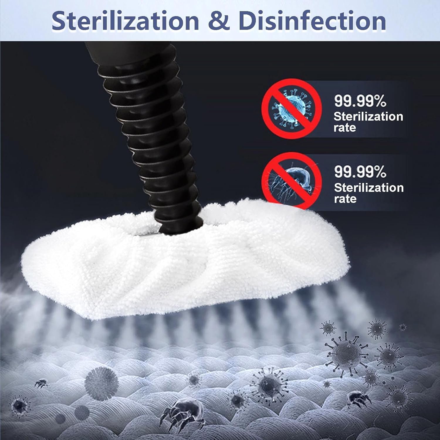 1000w Handheld Steam Cleaner, 3.5bar High Pressure Steam, 135℃ High Temperature Sterilization, Multifunctional Household Cleaning, 450ml Large Capacity Water Tank