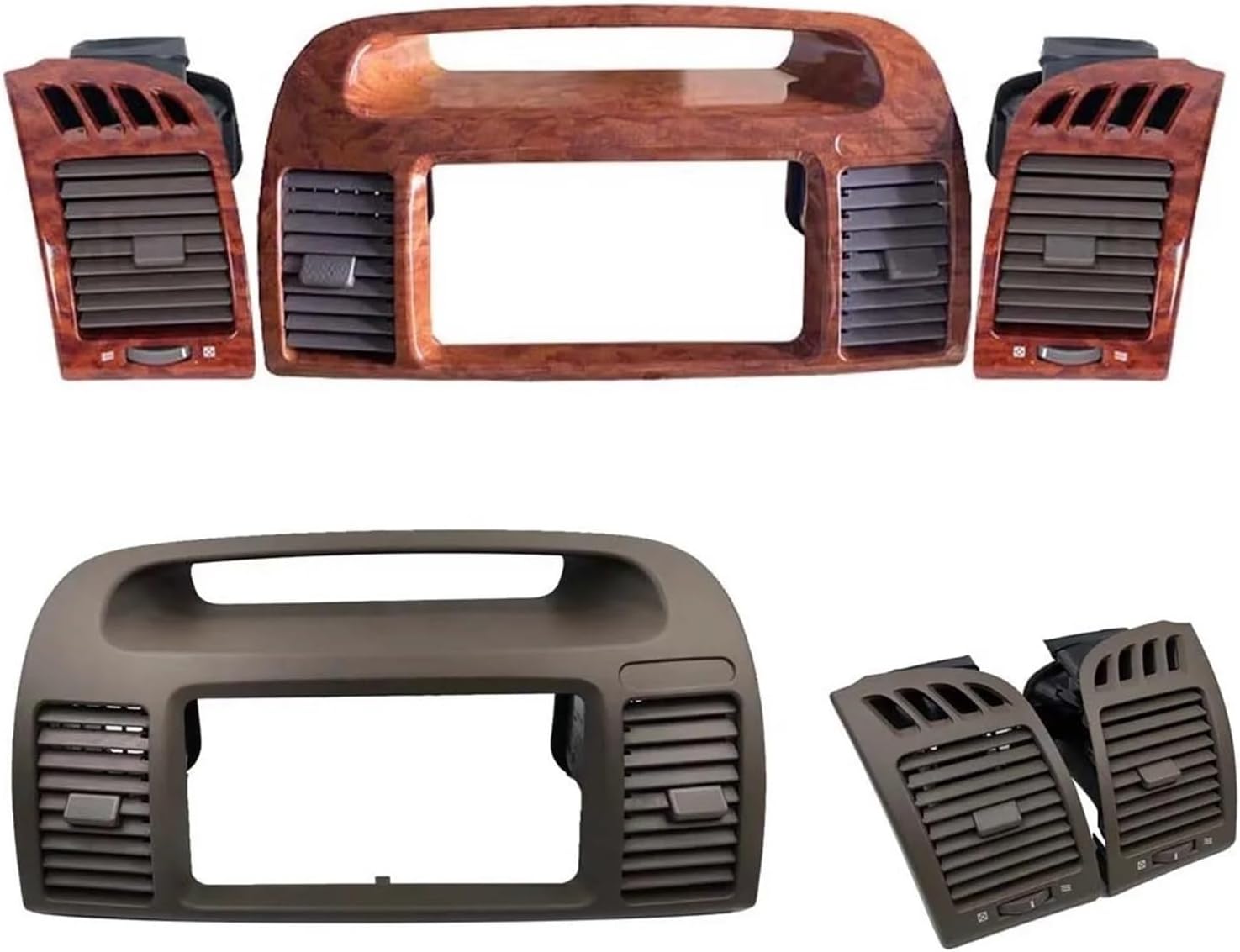 Air Vent Outlet Compatible For Toyota Camry 5 2002 2003 2004 2005 2006 Fascia Auto Stereo Panel Mounting CD DVD Radio Dashboard(Blue)