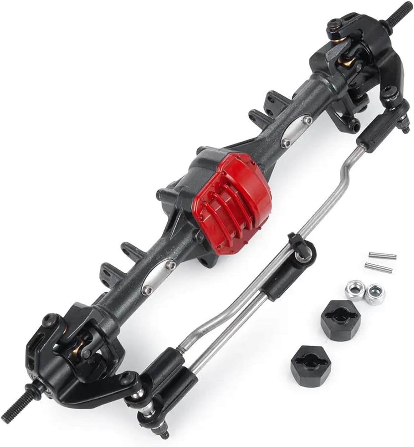 RC Repairs Models For Axial For SCX10 II 90046 90047 90059 90060 1/10 Metal Straight Complete Axle Front And Rear Axle RC For Rock Crawler Car(1set)