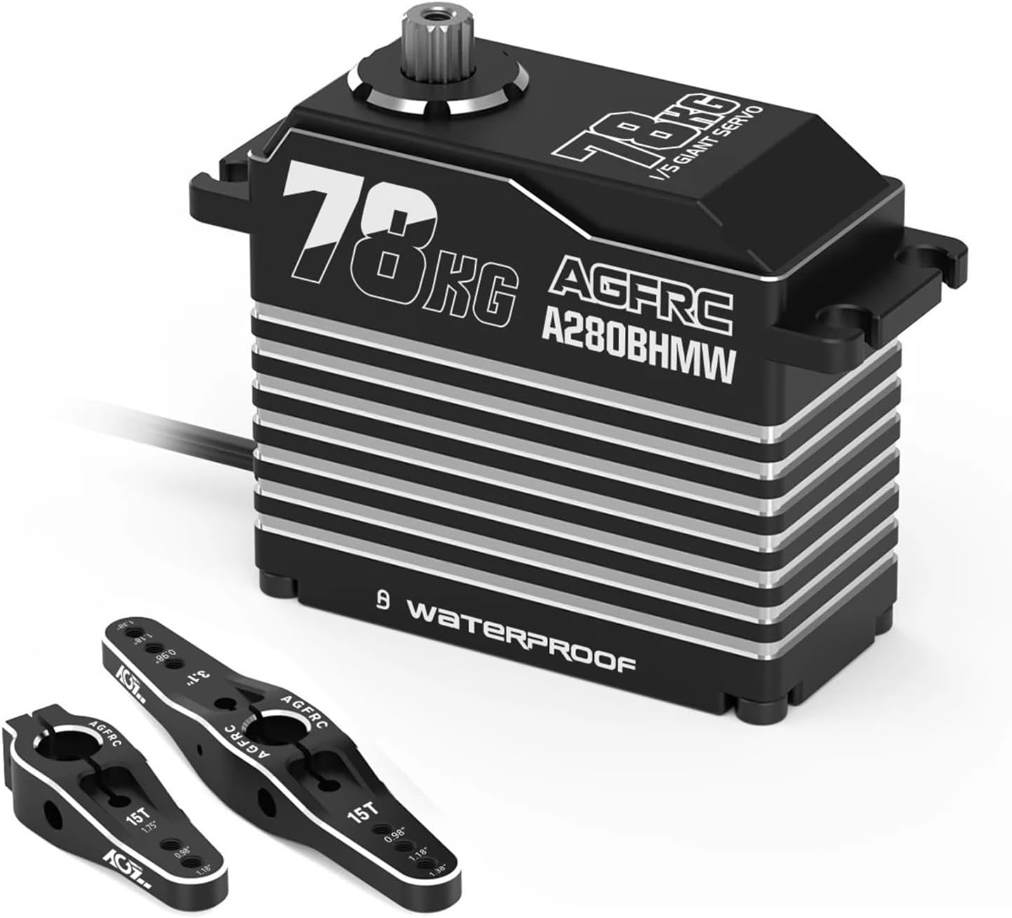 A280BHMW A280BHLW 78KG 100KG HV High Torque Brushless RC Servo Motor 1Pcs(A280BHMW 78kg)