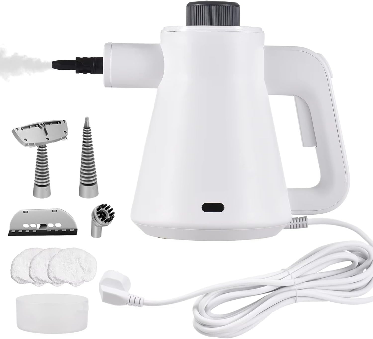 Multi Purpose Steam Cleaner,4 Different Nozzles,135℃ High Temperature,with 450ml Water Tank,3.5bar Pressure,Suitable for Removing Oil Stains, Cleaning Gaps, Etc.