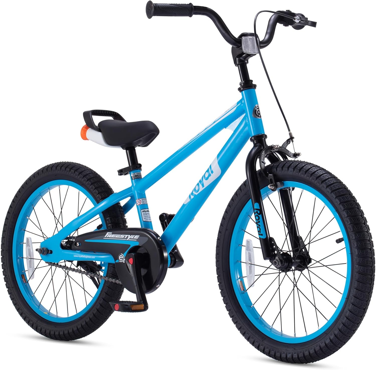 Royalbaby Kids Bikes, Freestyle Balance Bicycle Transform to Pedal Bike, Blue 16 18 Inch
