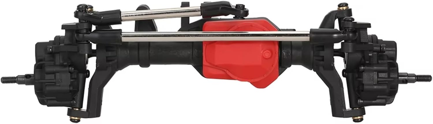 Rc Front Rear Axle for Traxxas for TRX-4 1/10 RC Car Upgrades Parts Axle Metal RC Portal Axles Front and Rear Axle with T-Lock Differential