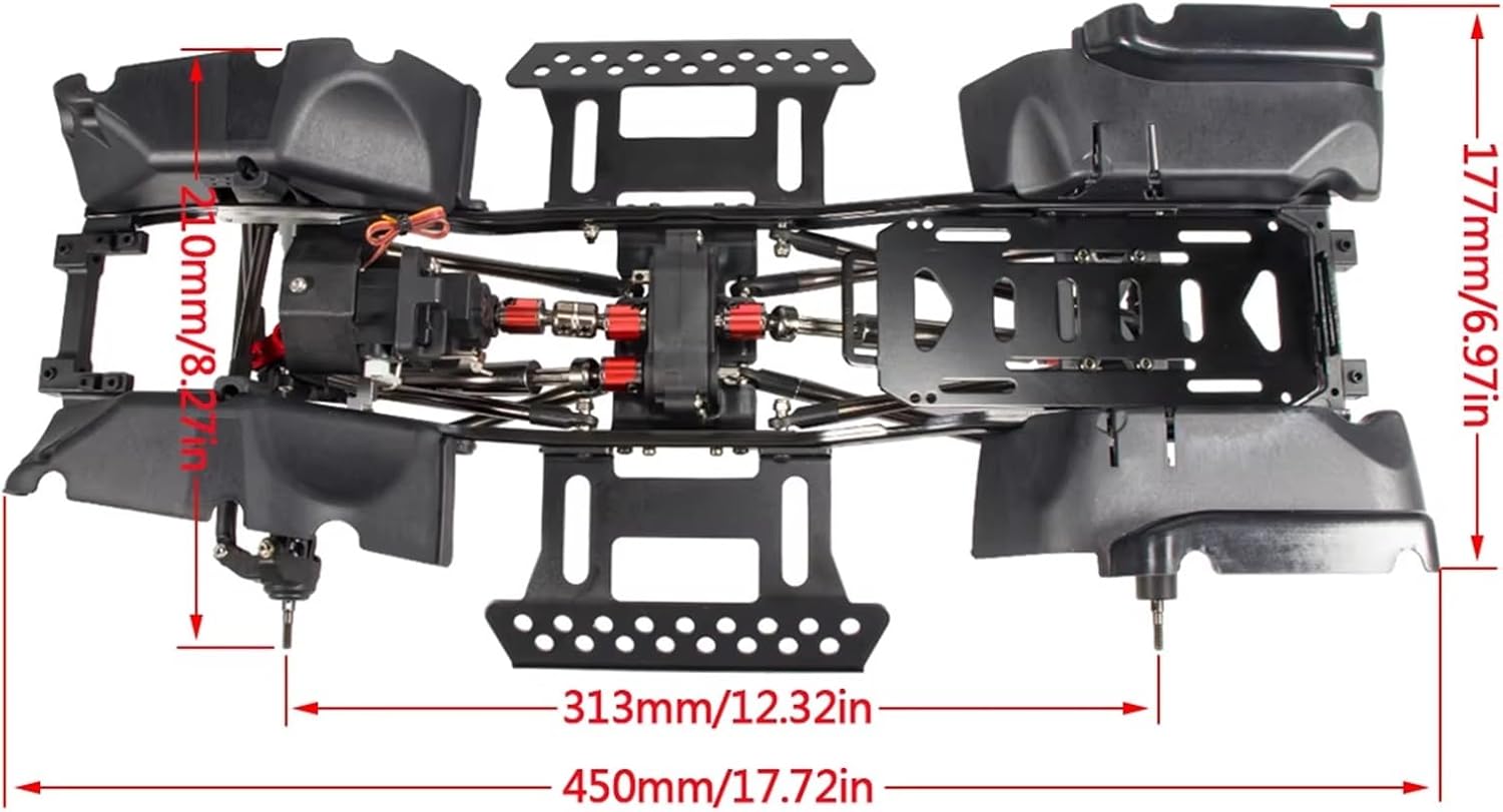 RC Car Parts Compatible with Axial for SCX10 1/10 RC Car Frame RC Car Accessories Replacement Parts RC Upgrade Part