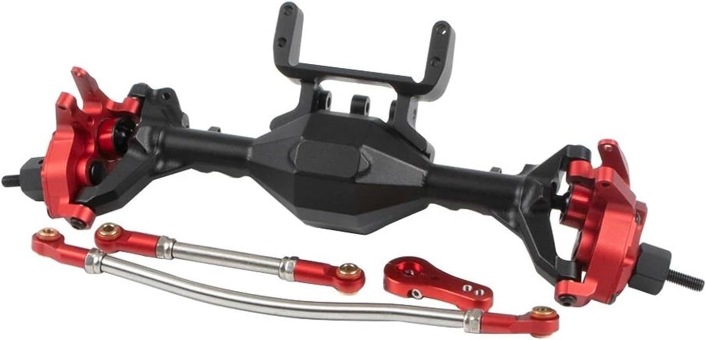 RC Vehicle Axles Compatible with Axial for SCX10 II 90046 CNC Aluminum Alloy Front Rear Portal Axle for 1/10 RC Car Front Rear Axle Set Upgrade Parts(Color2,1Set)