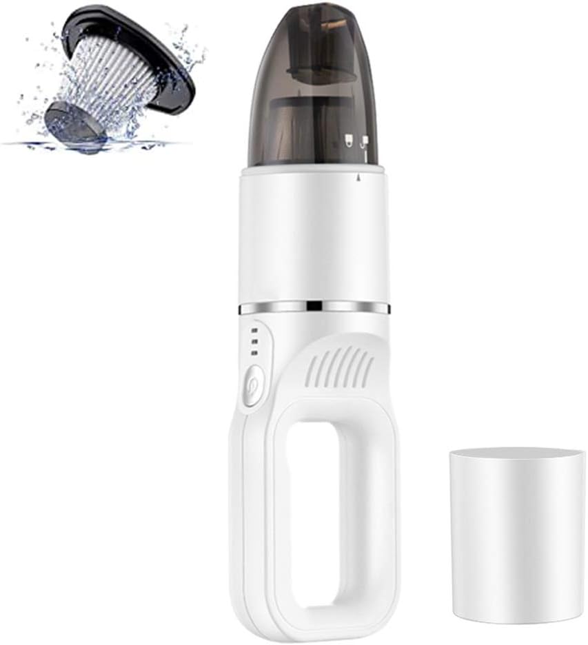 Cordless Handheld Vacuum Cleaner with 2 in 1 Brush Head Multiple Filtering 5.5KPa Powerful Suction Handheld Vacuum for Home, Car and Pet