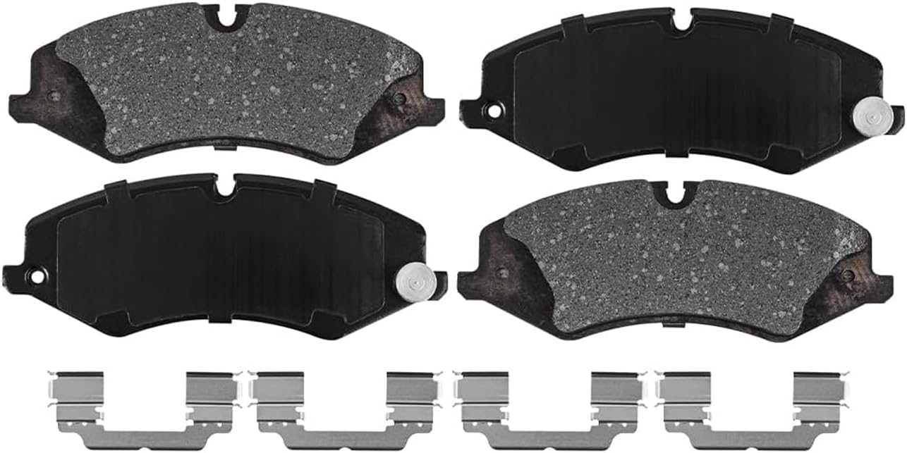 Detroit Axle - Brake Kit for 2010-2016 Land Rover LR4, 2010-2013 Range Rover Sport Drilled & Slotted Brake Rotors and Ceramic Brakes Pads 2011 2012 Front and Rear Replacement