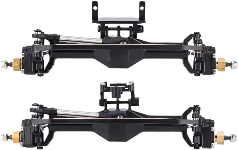 AMK 216.4g Brass Axle Extended 20mm Portal Axle with Dual Servo Mount Options Compatible with 1/18 RC Crawler Car Axle