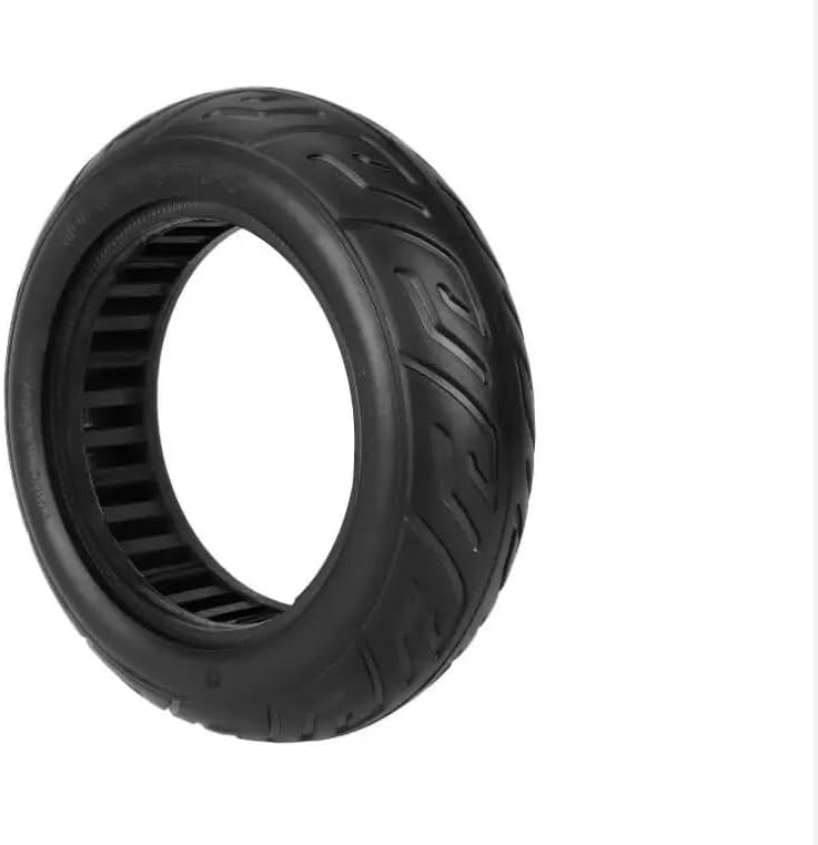 Motorized Scooter 10x2.70-6.5 Solid Tire for SEALUP Speed/Way 5 Ku/goo G-Booster/G2 Pro SEALUP Electric Scooter Wheel Cross-Country Tyre Parts Motorized Scooter(Black) (White One Size)