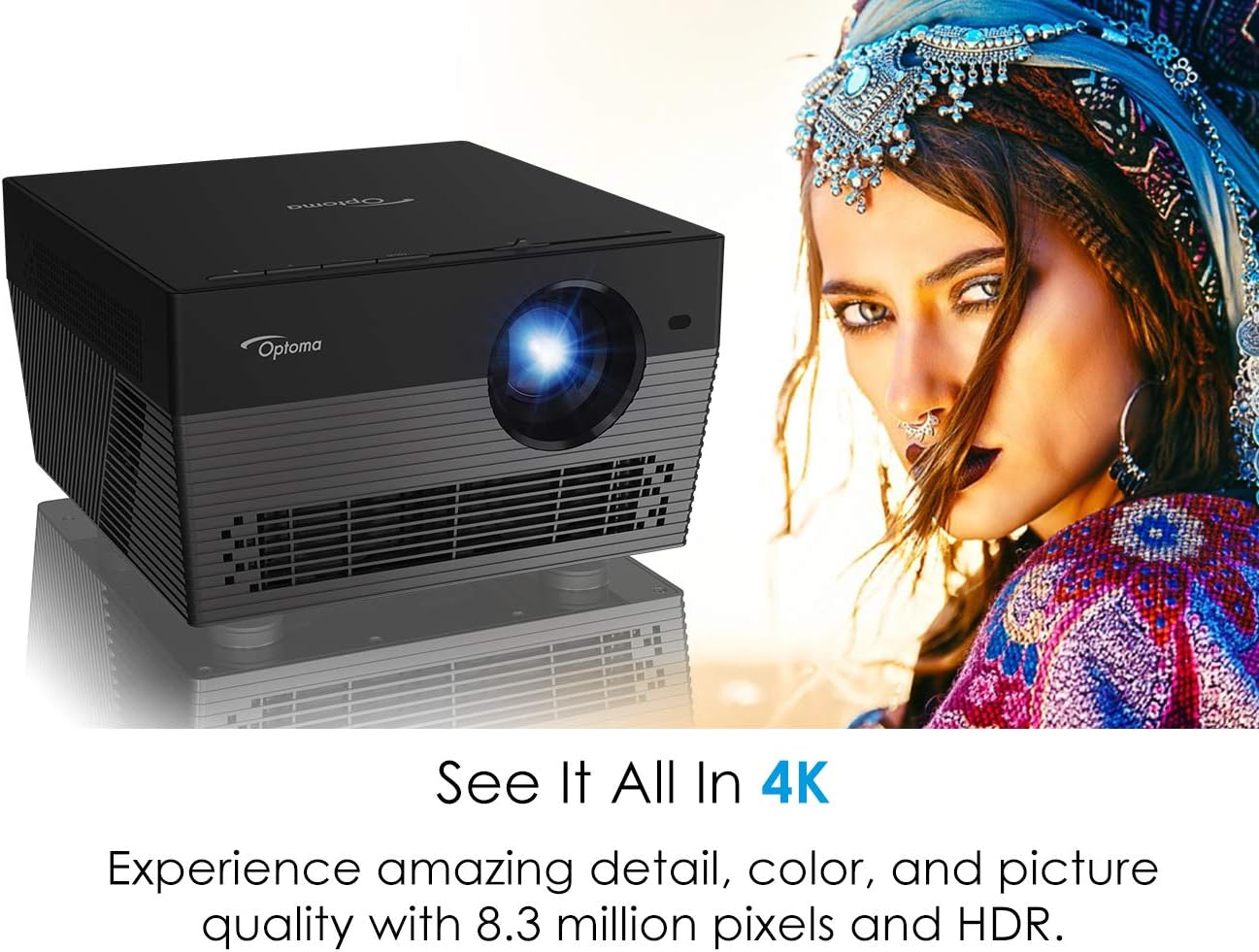 Optoma UHL55 4K LED Smart Projector with HDR