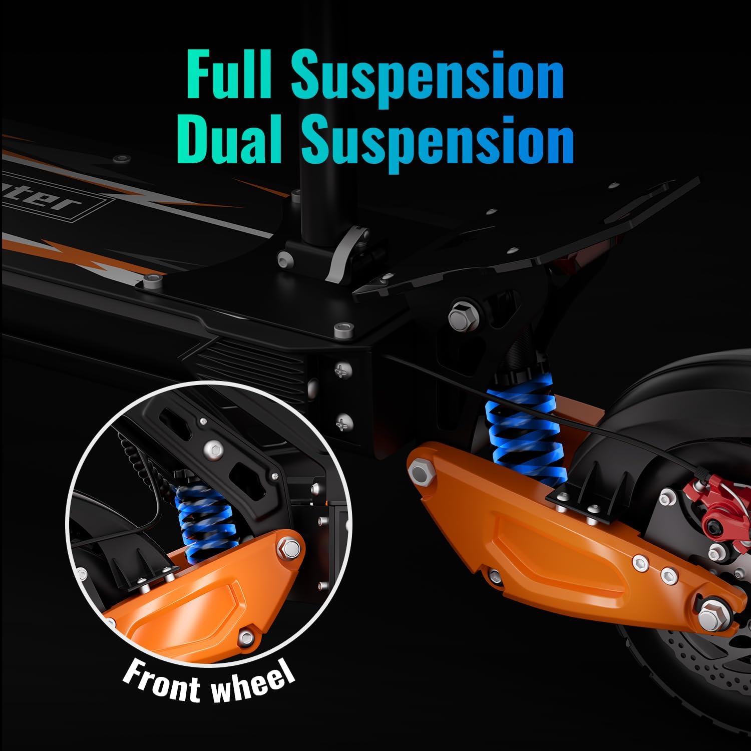 Electric Scooter for Adults, 48V 18Ah Battery, 50-60 Mile Range, 10.5-Inch Tire, Foldable E-Scooter, UL2272 Certified(864WH-with Seat)