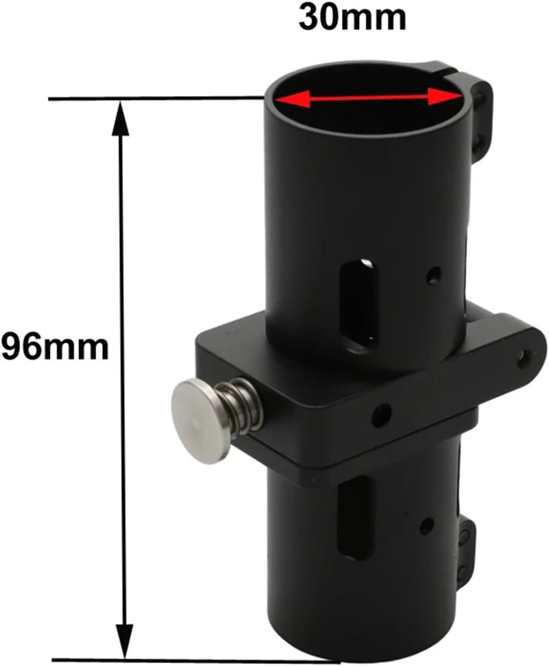 4PCS 25mm/30mm Folding Arm Carbon Pipe Foldable Connector Joint Tube Clamp for RC Drone Multi-Rotor(25mm)