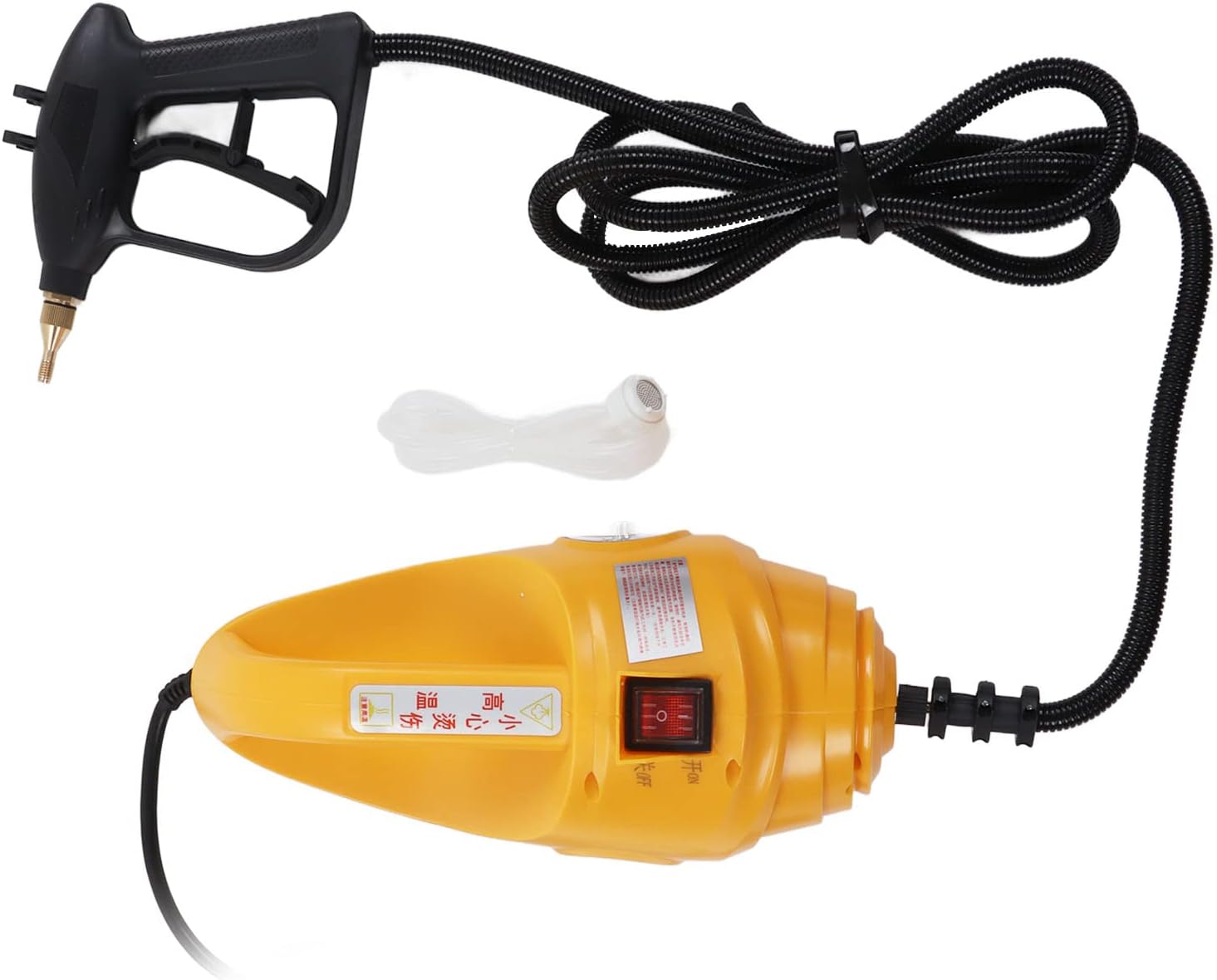 120℃ High Pressure Steam Cleaner, with 4 Brushes, and Portable Handheld Cleaning Machine for Home Appliances, No Detergent Needed, Less Water Usage (1700W US Plug 110V)