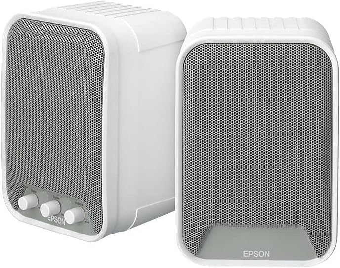 Epson ELPSP02 2.0 Speaker System - 30 W RMS - White