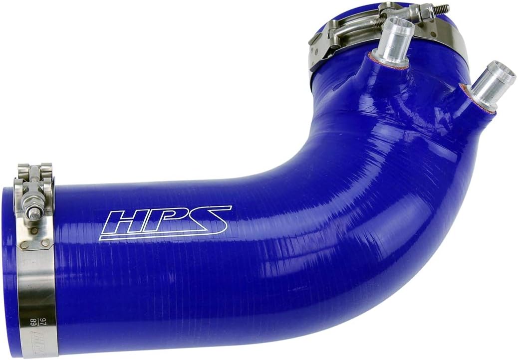 HPS Performance Blue Silicone Air Intake Hose Post MAF Tube Compatible for Lexus 2016-2020 GS F 2015-2024 RC F 2022 IS500 5.0L V8, 57-1499-BLUE
