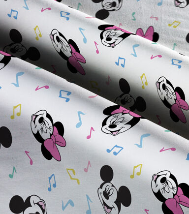 Mickey Minnie Musical Classic Disney Cotton Fabric