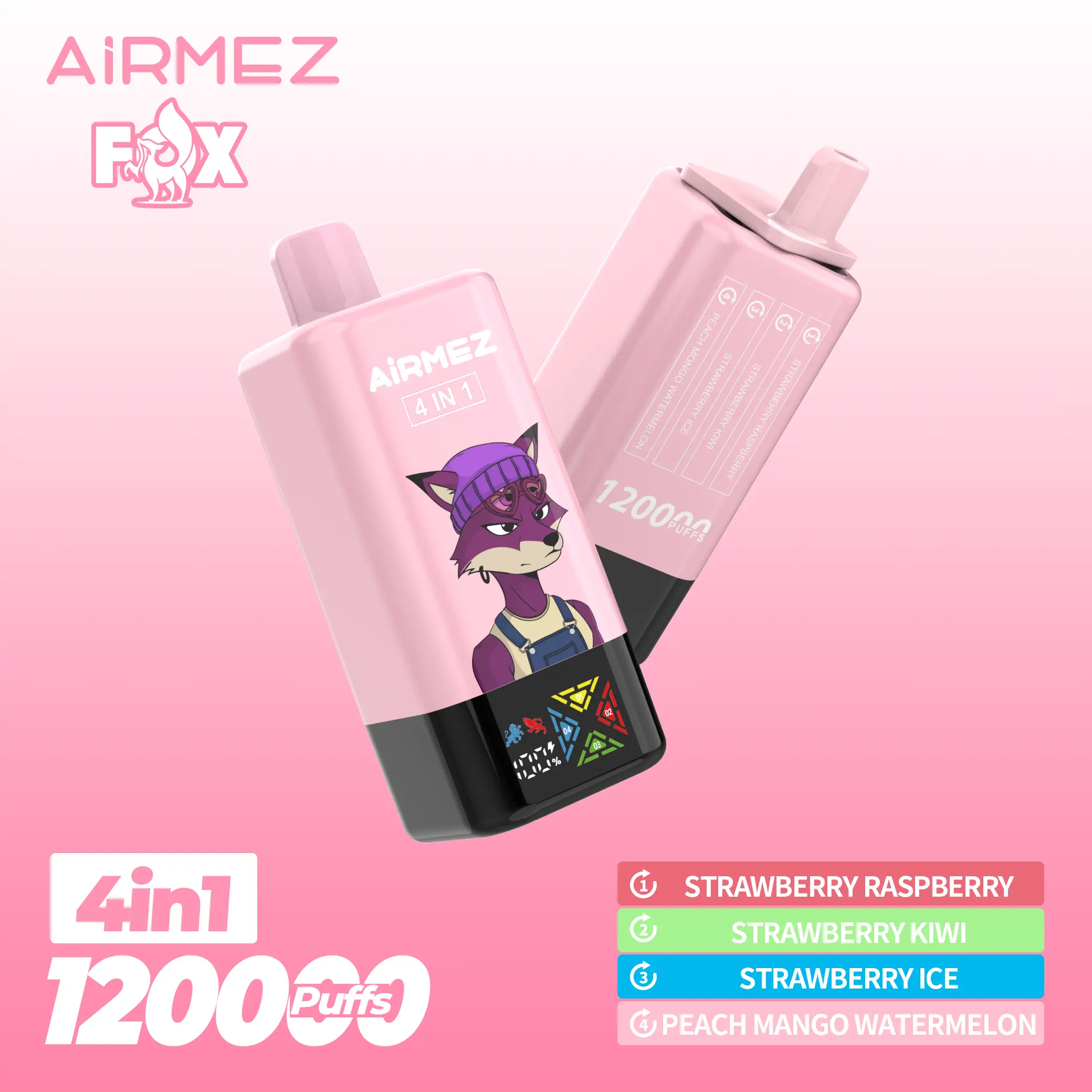 AIRMEZ FOX 120K 4 in 1 (5pcs) - MYEU VAPES