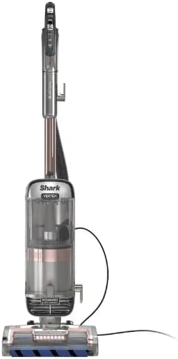Shark Upright Bagless Vacuum Cleaner with PowerFin Dual Brush System, Powered Lift-Away, Self-Cleaning Brushroll, HEPA Filtration, LED Headlights, Rose Gold