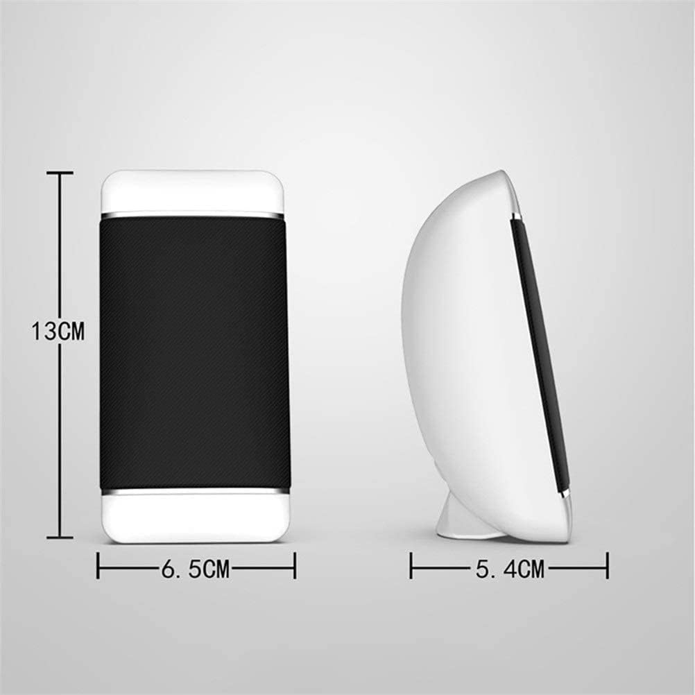 Computer Speakers, Mini Speaker with USB Powered 3.5 mm AUX-in Portable Speaker for Computer, Laptop (Color : White)