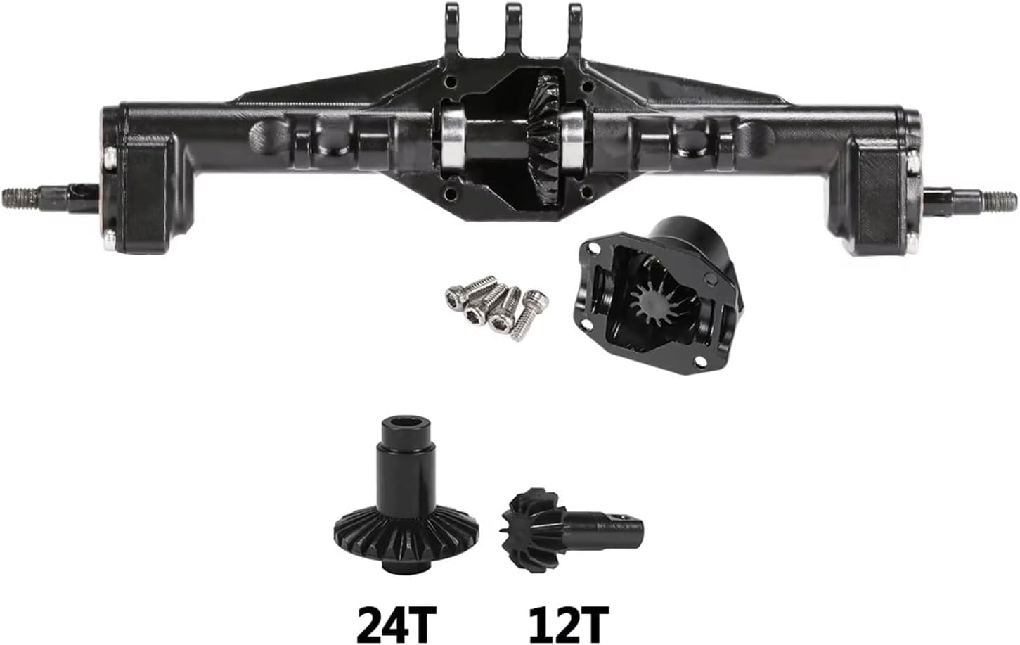 RC Car Parts Compatible with TRX4-M for Defender for Bronco K10 for Chassis Upgrade Parts Aluminum Alloy Portal Axle Set for 1/18 RC Crawler Car